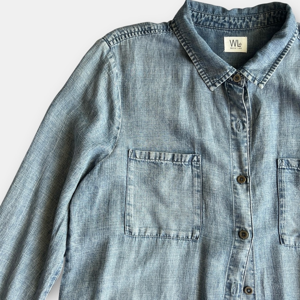 NEW Chill Out Shirtdress by Wash Lab Denim - Picture 6 of 10